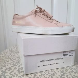 Achilles Blush Leather Common Projects Sneakers